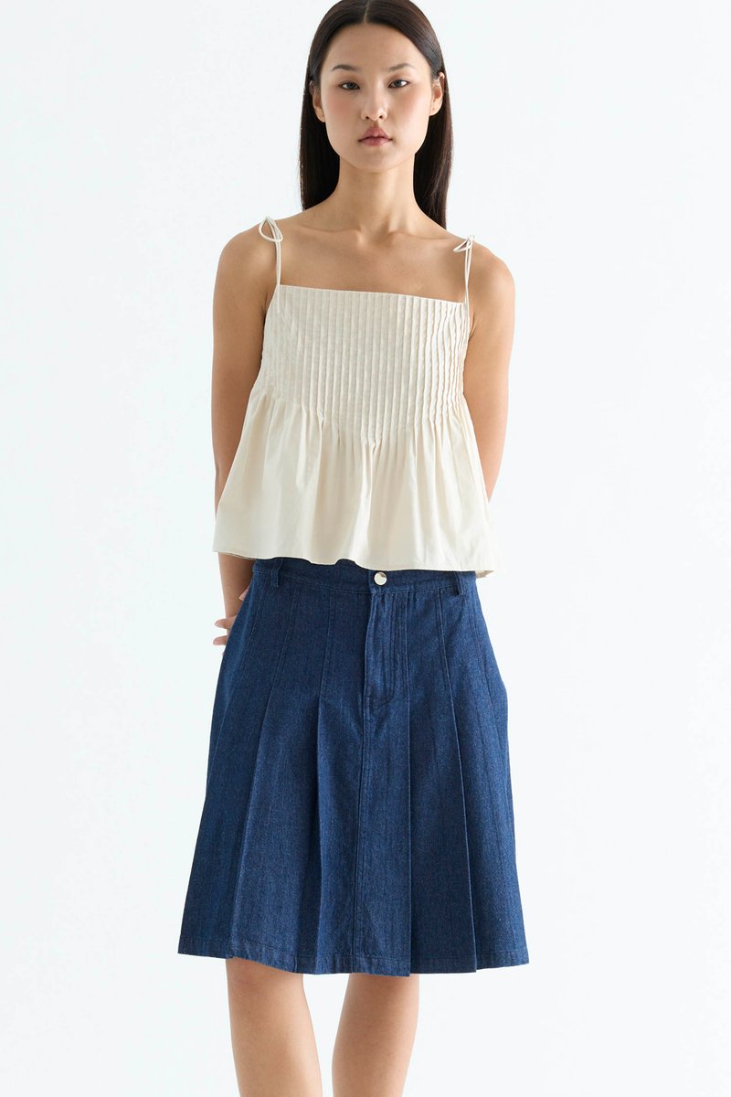 Brenelle Pin-tuck Top