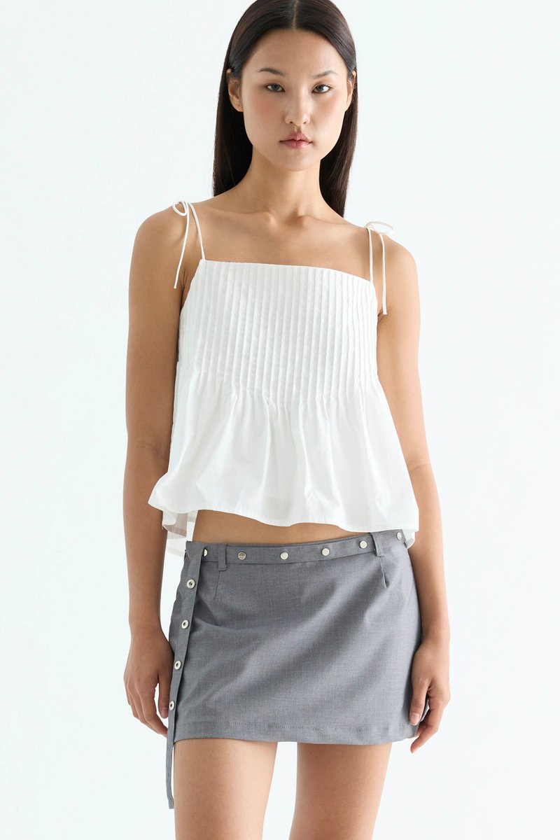 Brenelle Pin-tuck Top