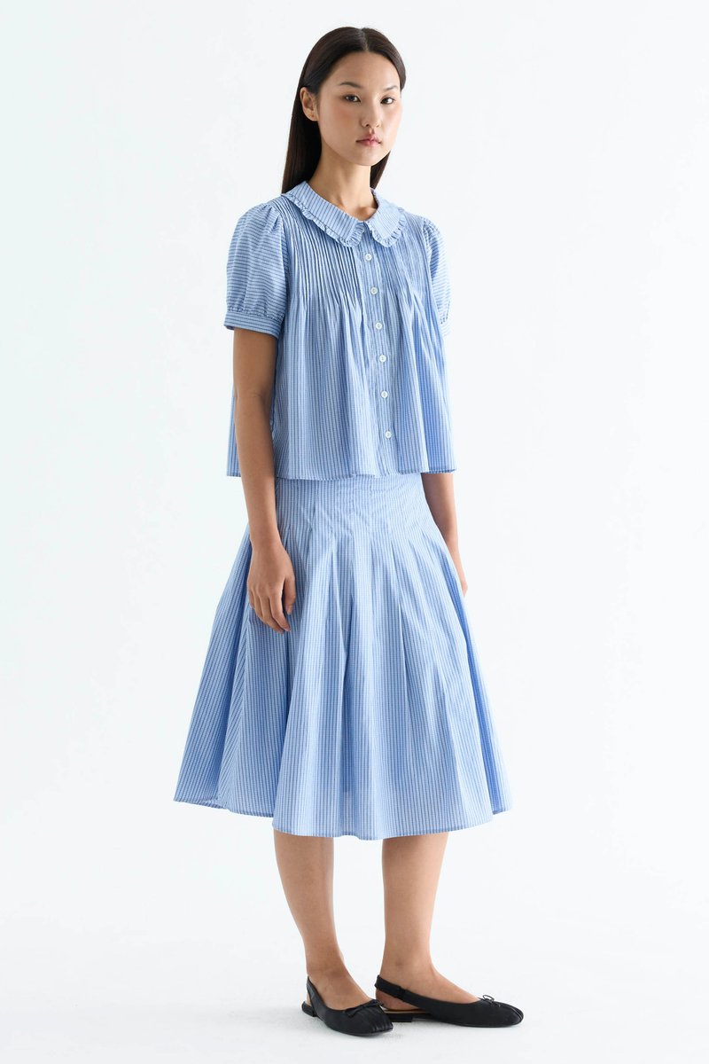 Lavena Pleated Half Skirt