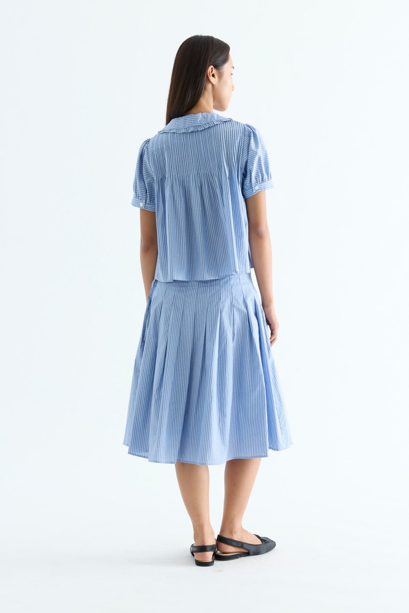 Lavena Pleated Half Skirt