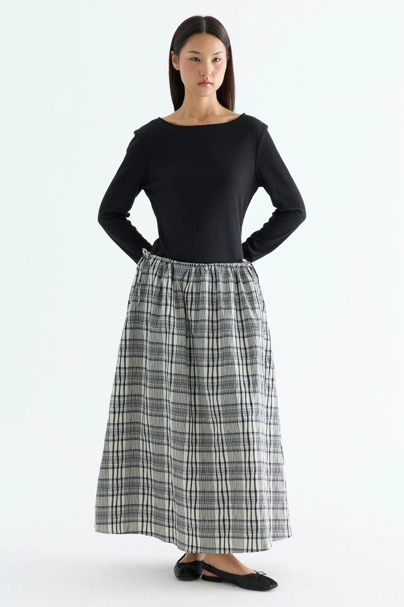 Delke Drawstring Full Skirt