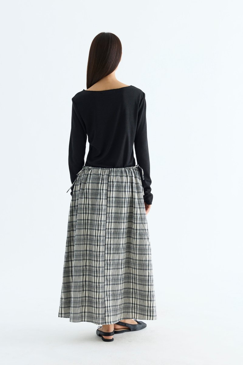 Delke Drawstring Full Skirt