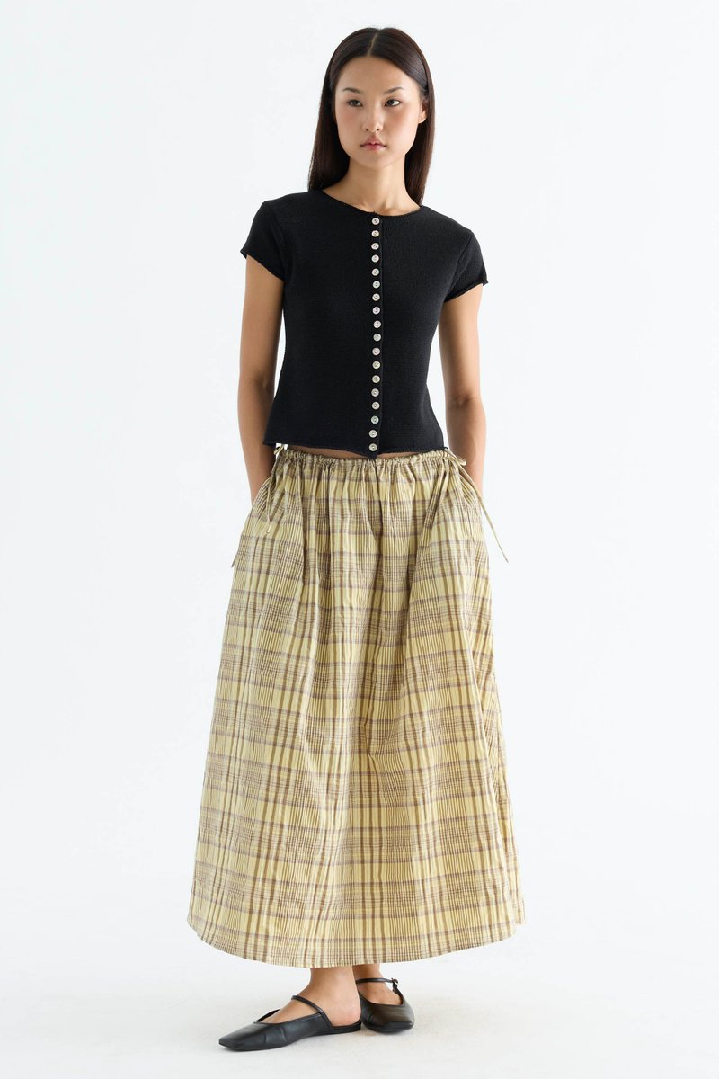Delke Drawstring Full Skirt