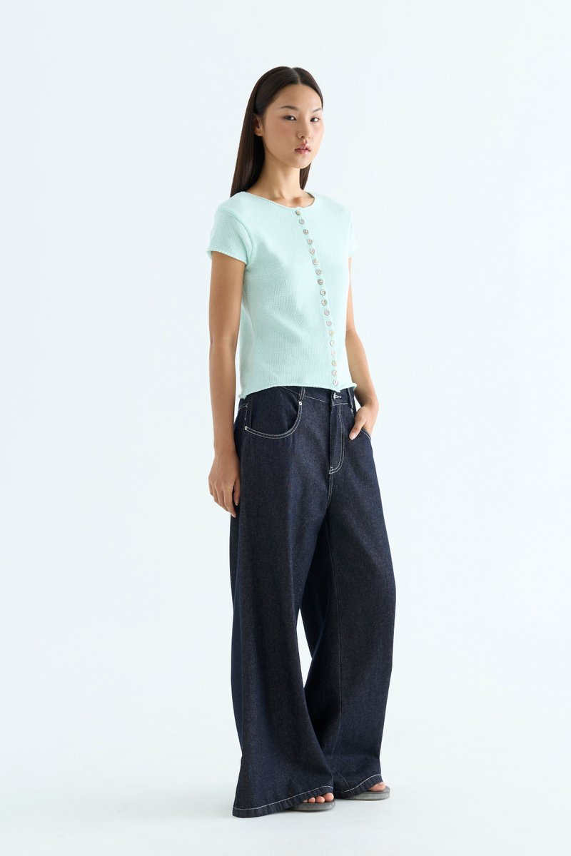 Frances Mid-Rise Wide Leg Jeans