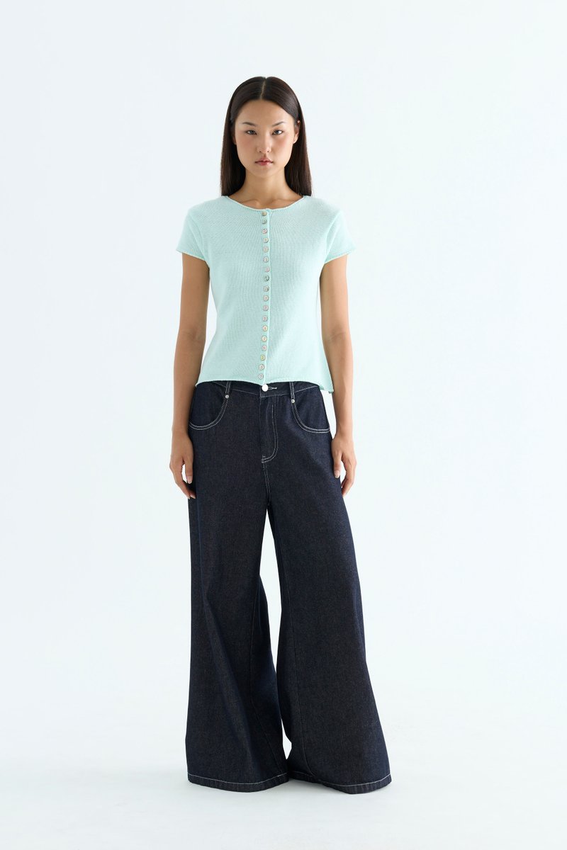 Frances Mid-Rise Wide Leg Jeans