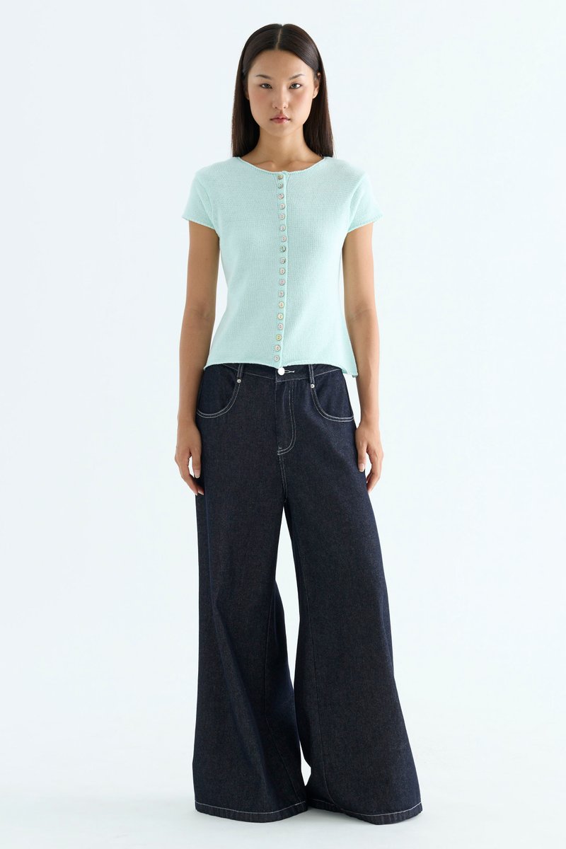 Frances Mid-Rise Wide Leg Jeans