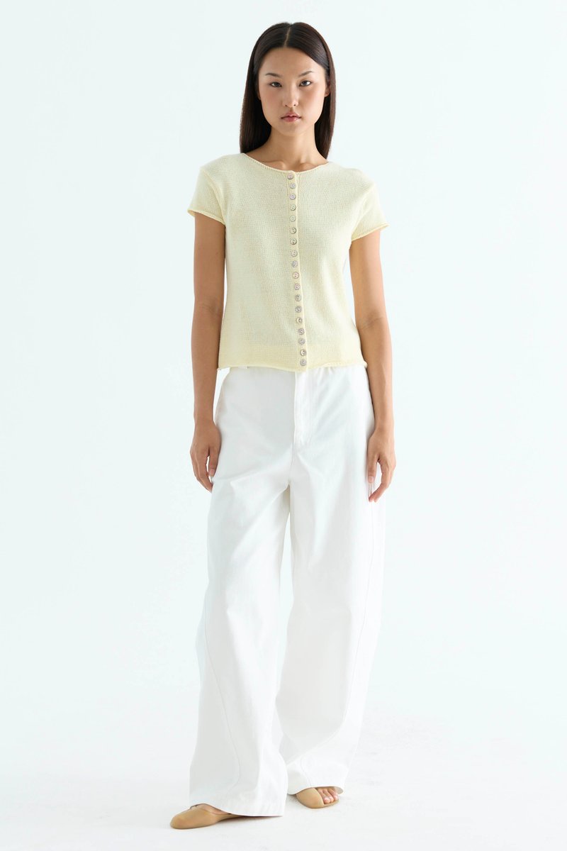 Kelyn Button-Down Knit Top