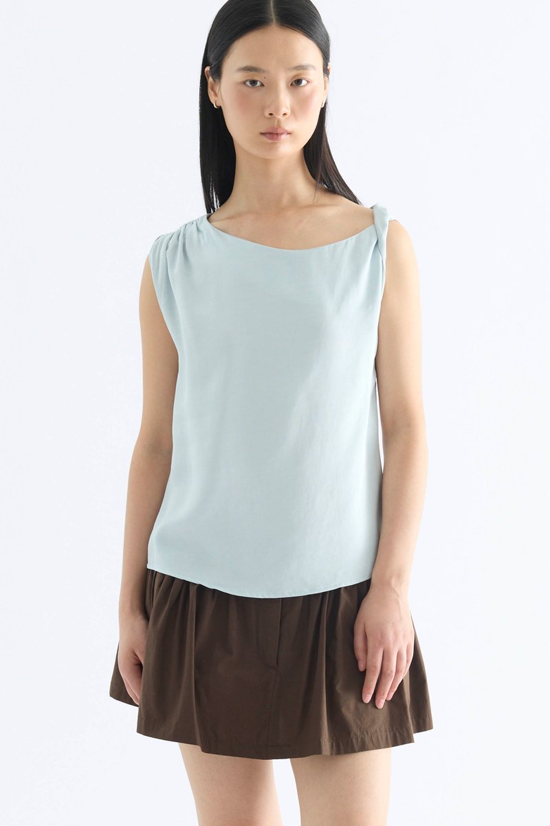 Feone Asymmetric Shoulder Top