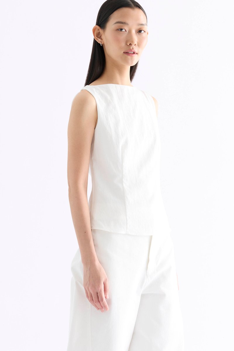 Adrina Boat-Neck Top