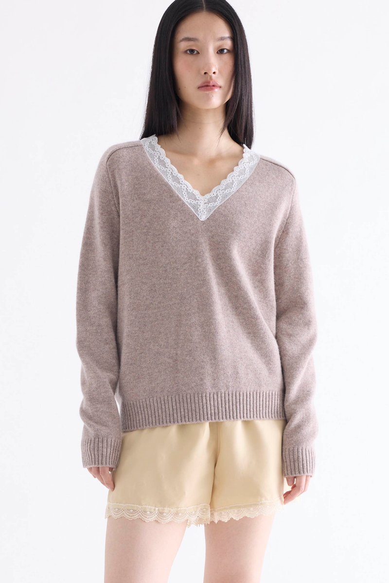 Lace Neck Jumper