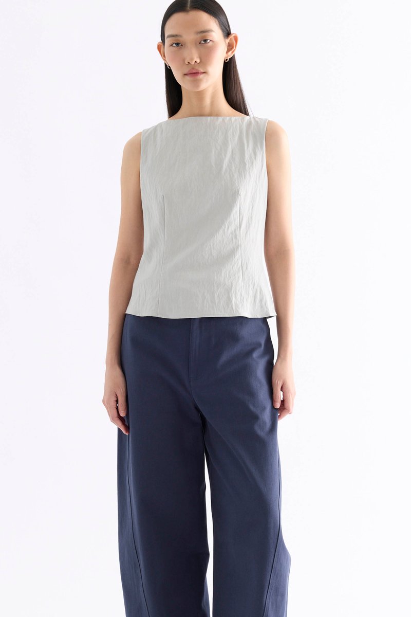Adrina Boat-Neck Top