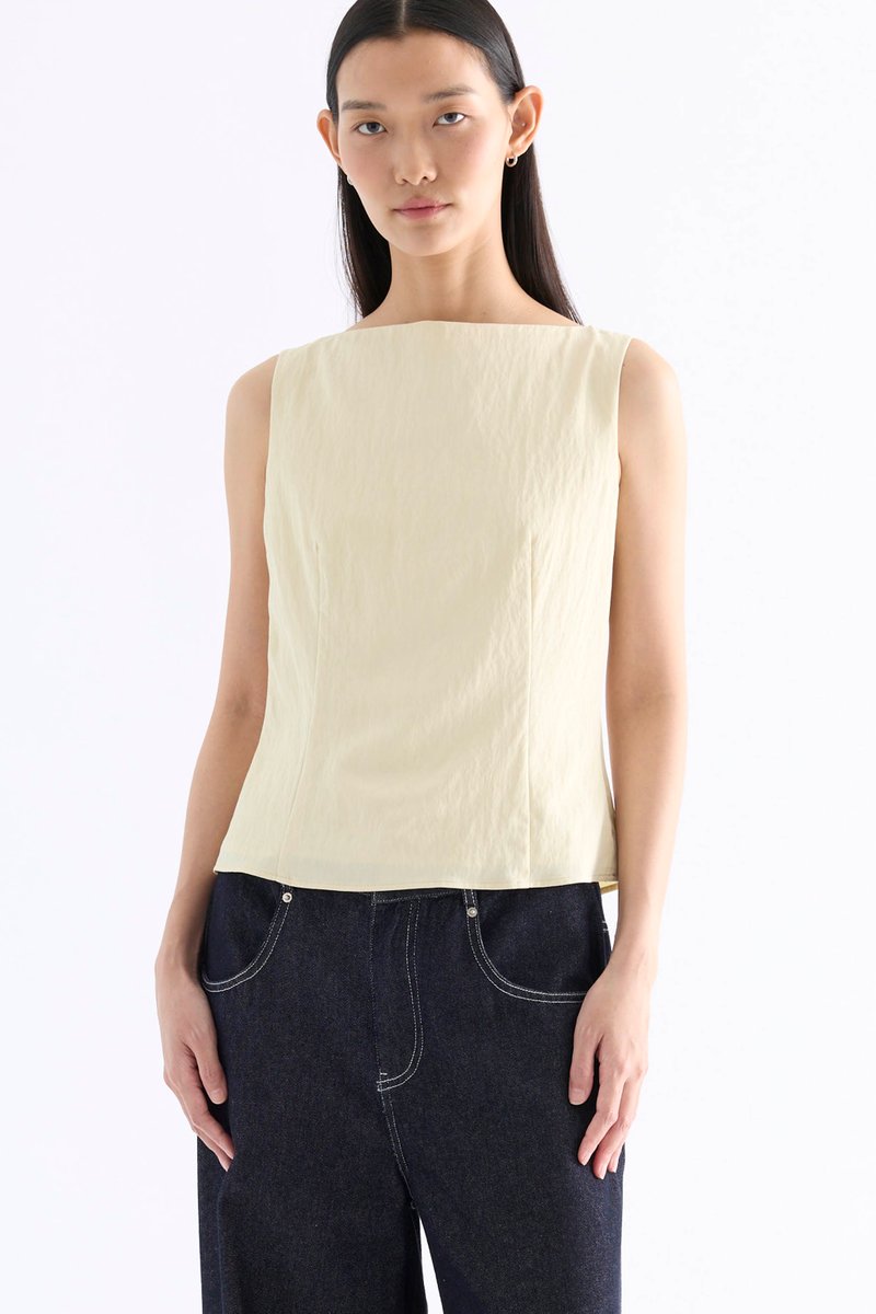 Adrina Boat-Neck Top
