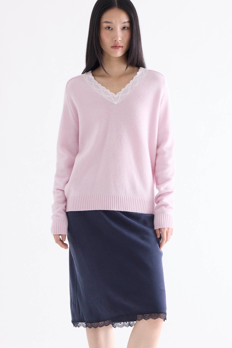 Lace Neck Jumper