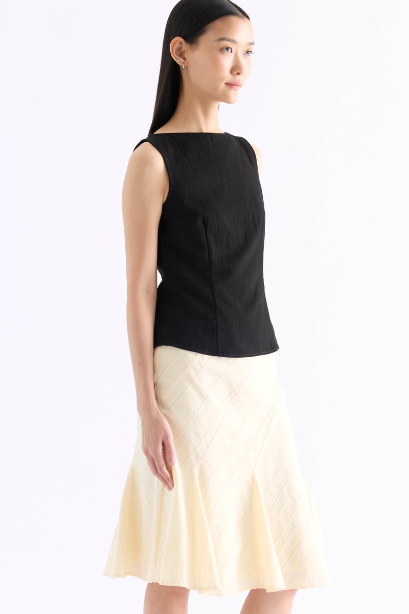 Adrina Boat-Neck Top