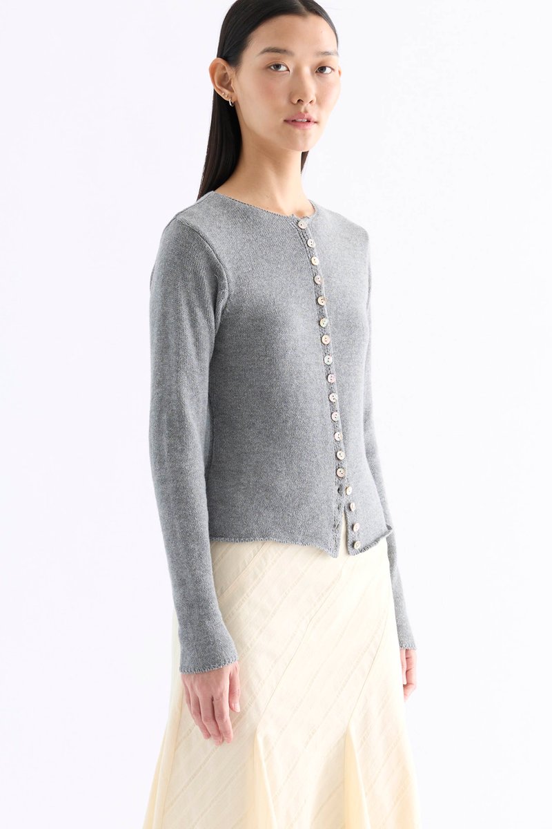 Alivia Button-Down Knit Cardigan