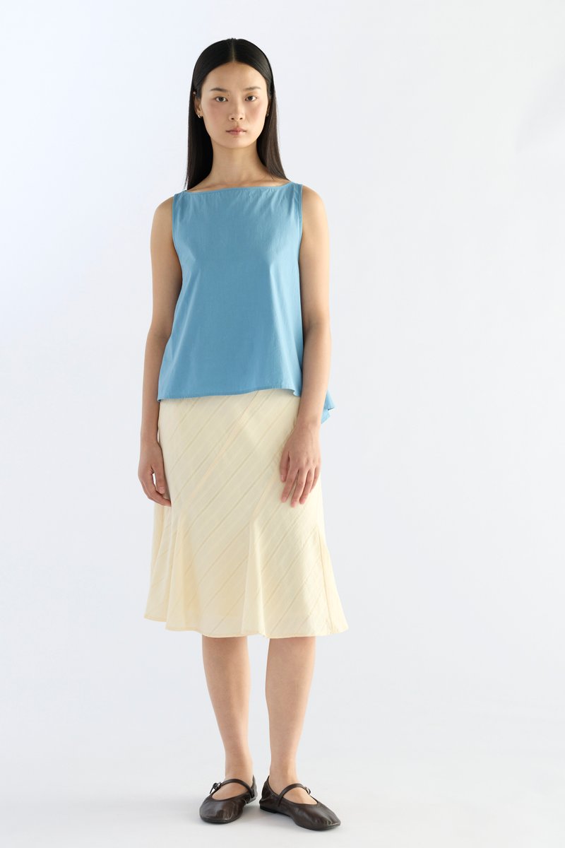 Alba Pleat Tie Back Top