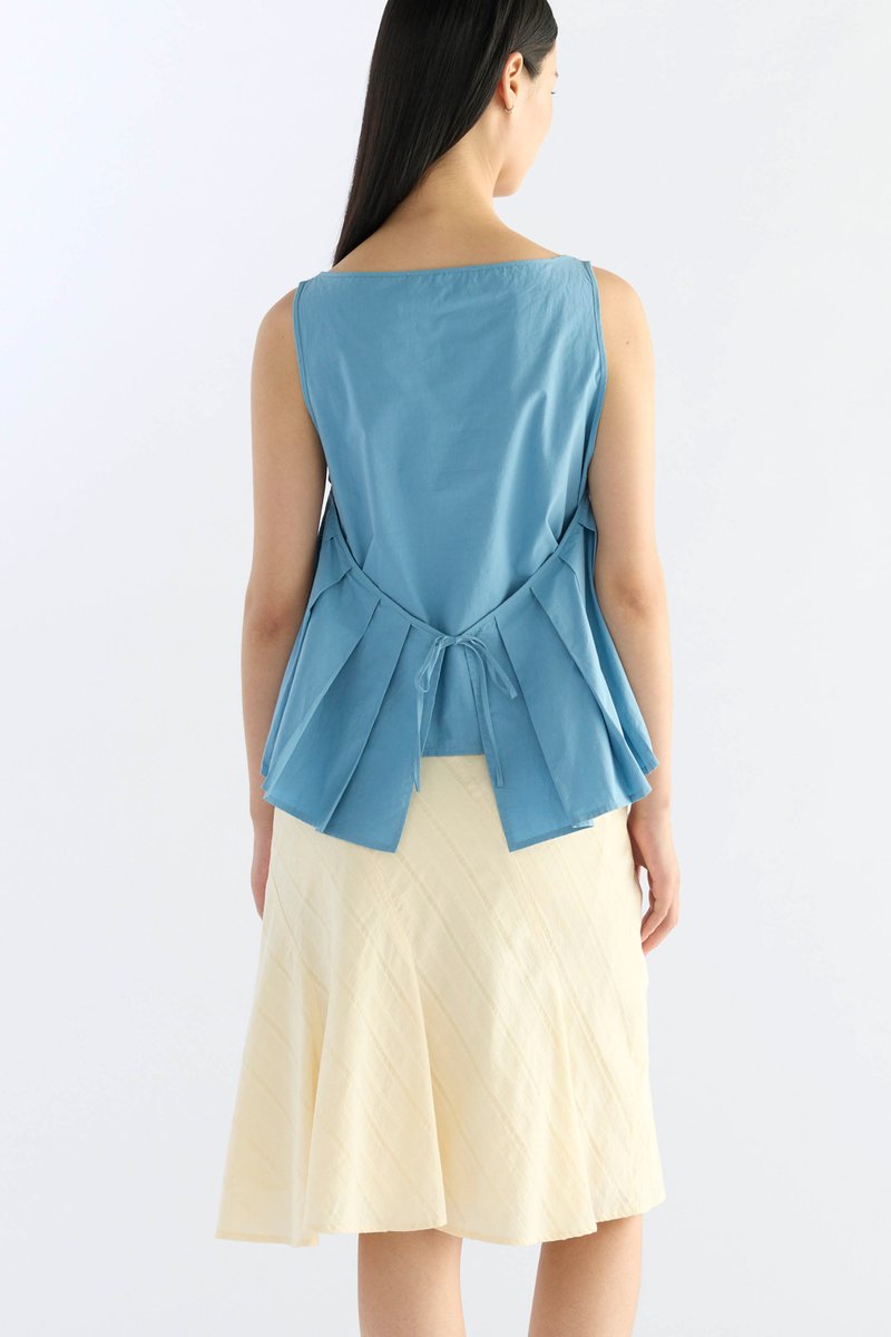Alba Pleat Tie Back Top