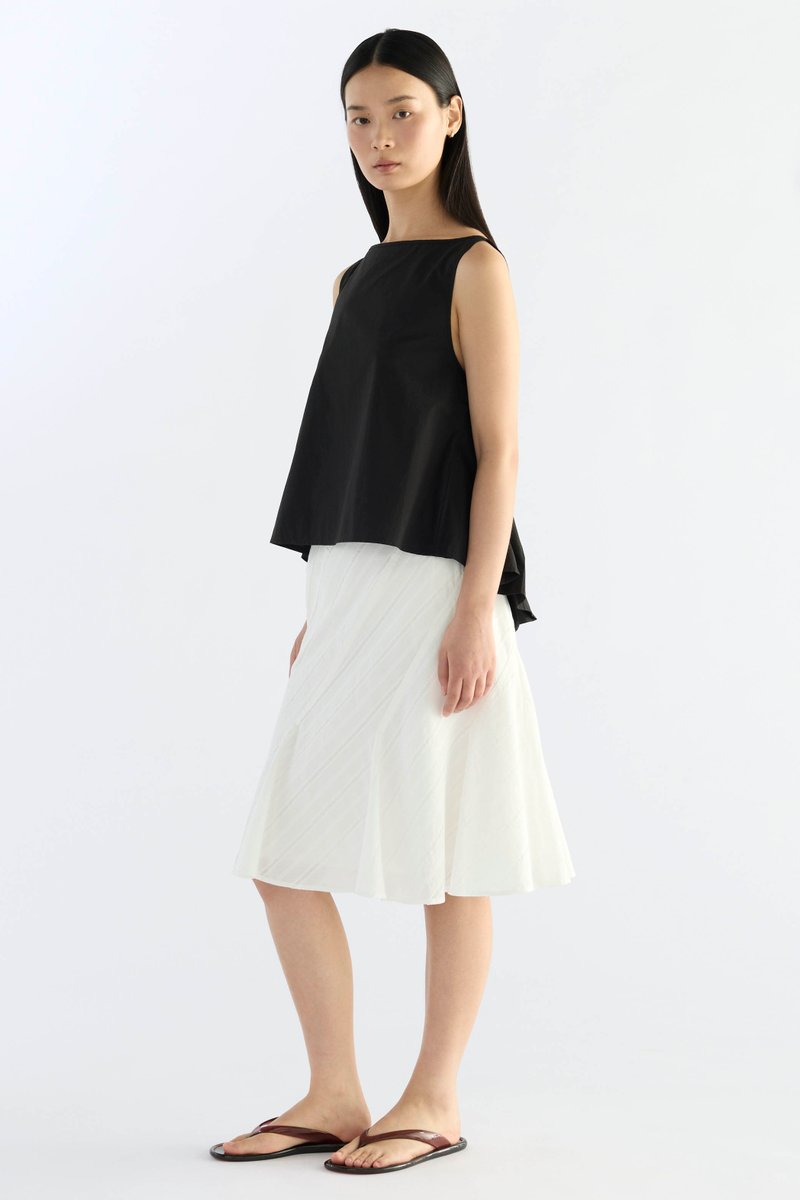 Alba Pleat Tie Back Top