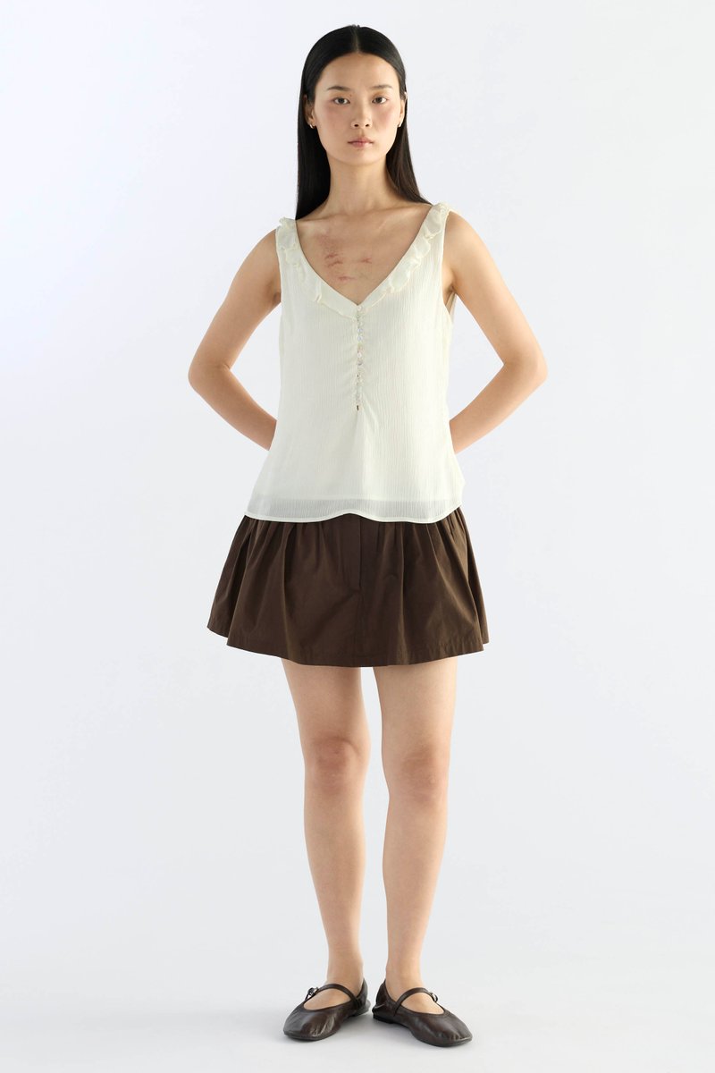 Midella Frill-Collar Top