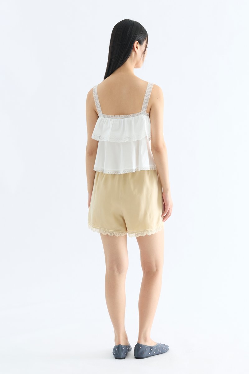 Carla Lace Tie-Strap Top