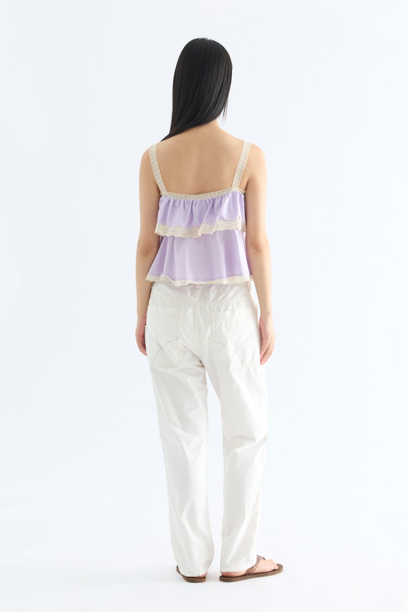 Carla Lace Tie-Strap Top