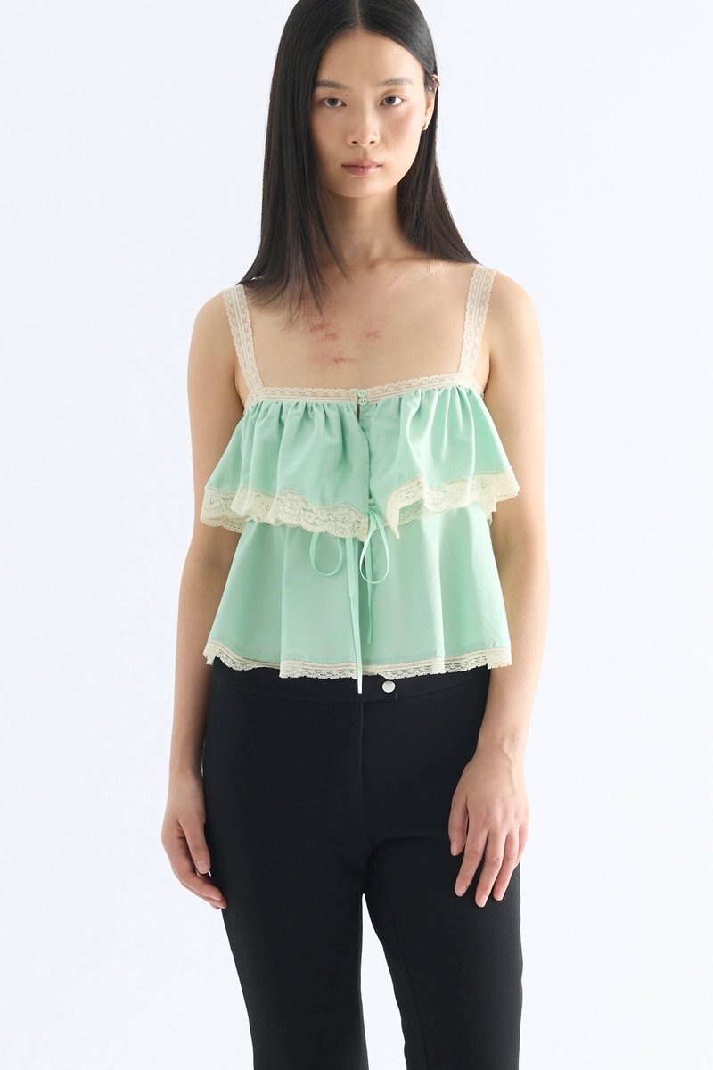 Carla Lace Tie-Strap Top