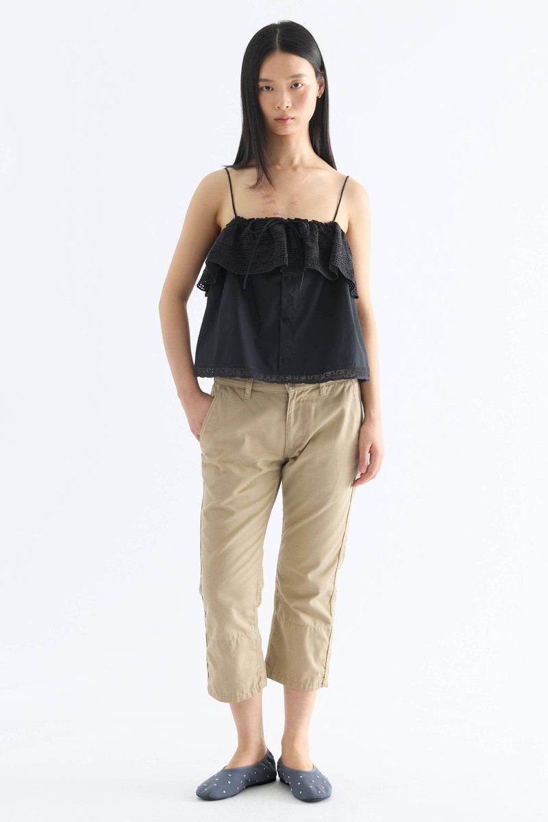 Jane Lace Button-Down Top