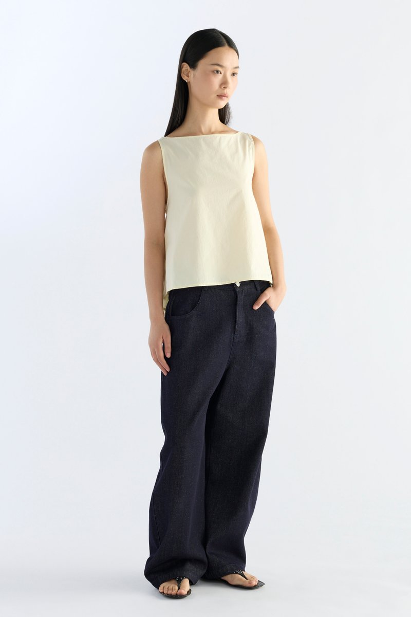 Alba Pleat Tie Back Top