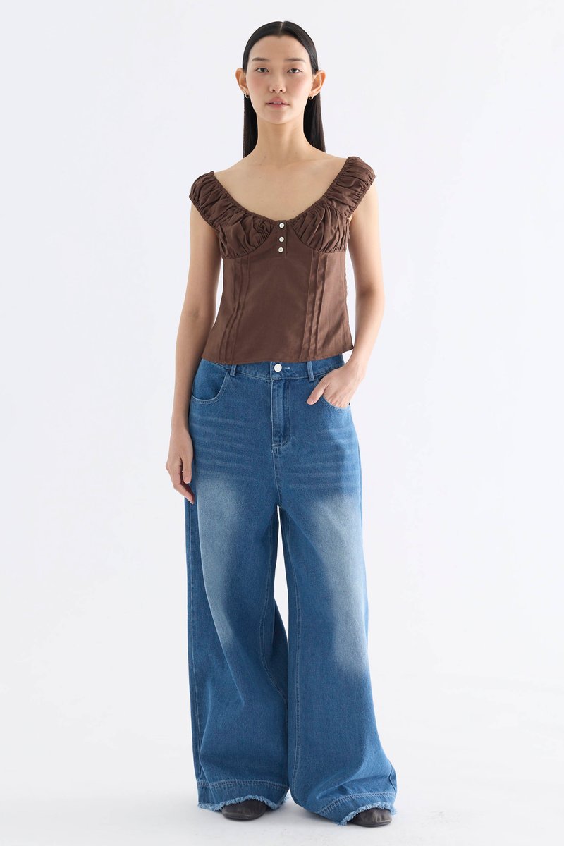Rukaen Mid-Rise Straight Jeans