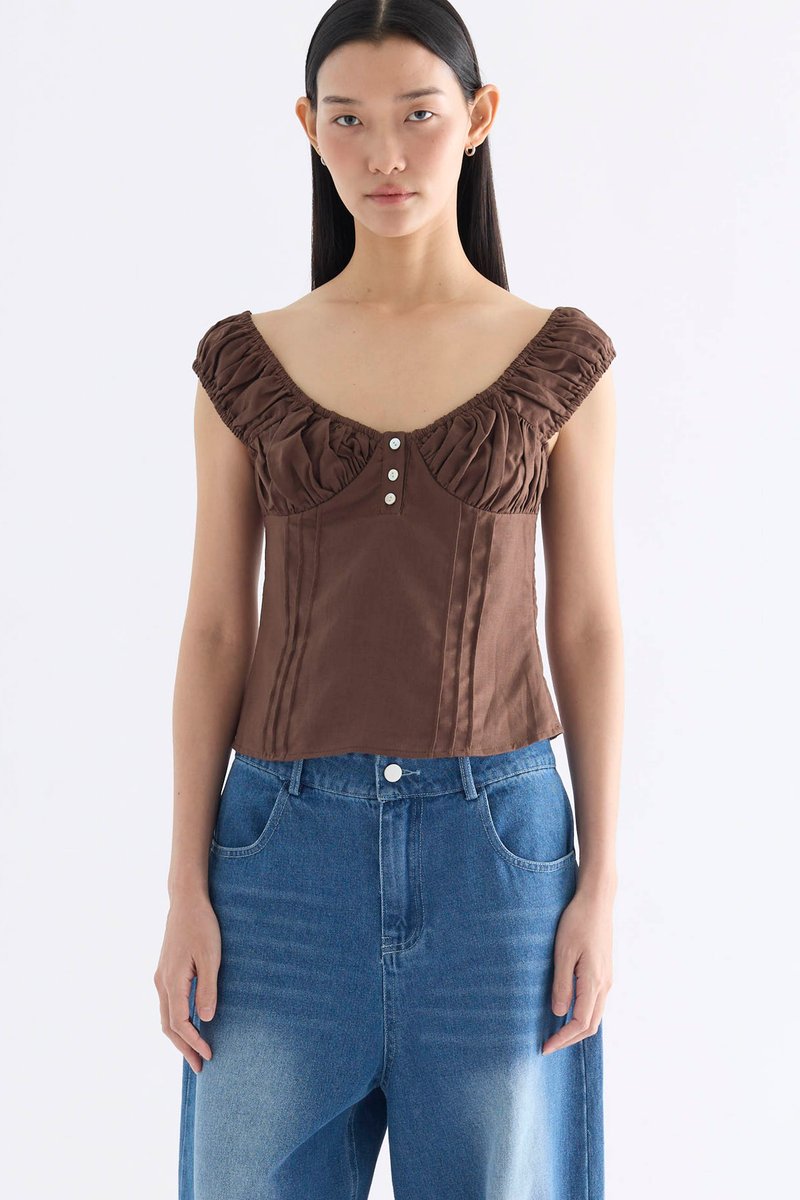 Kayla Ruch Strap Bustier Top