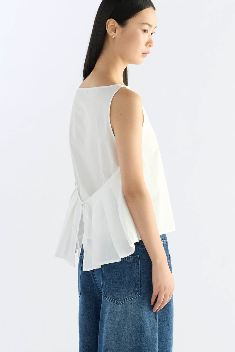Alba Pleat Tie Back Top