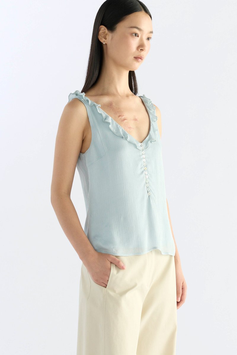 Midella Frill-Collar Top