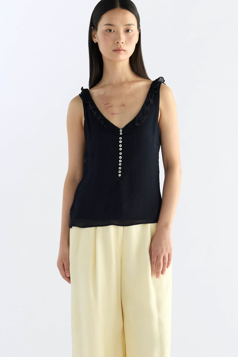Midella Frill-Collar Top