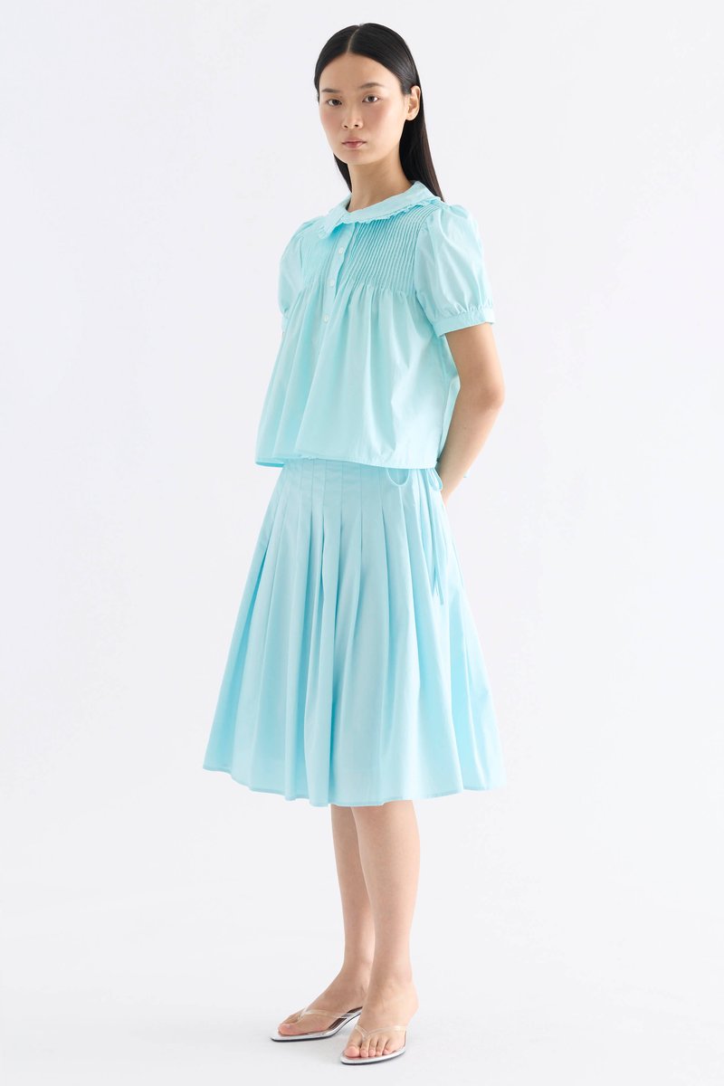 Lavena Pleated Half Skirt