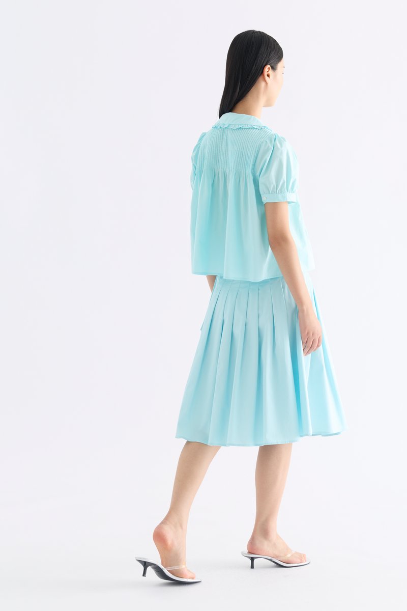 Lavena Pleated Half Skirt