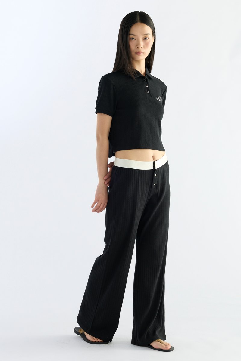 Pointelle Relaxed Pants