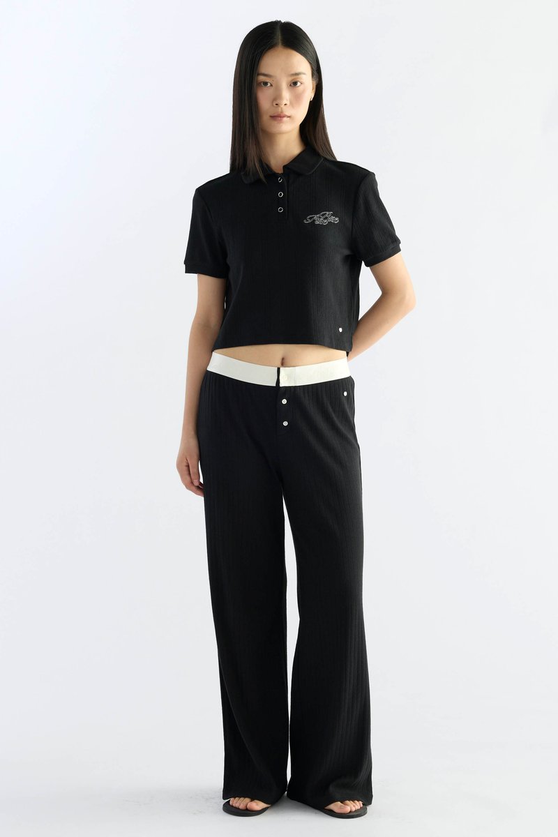 Pointelle Relaxed Pants