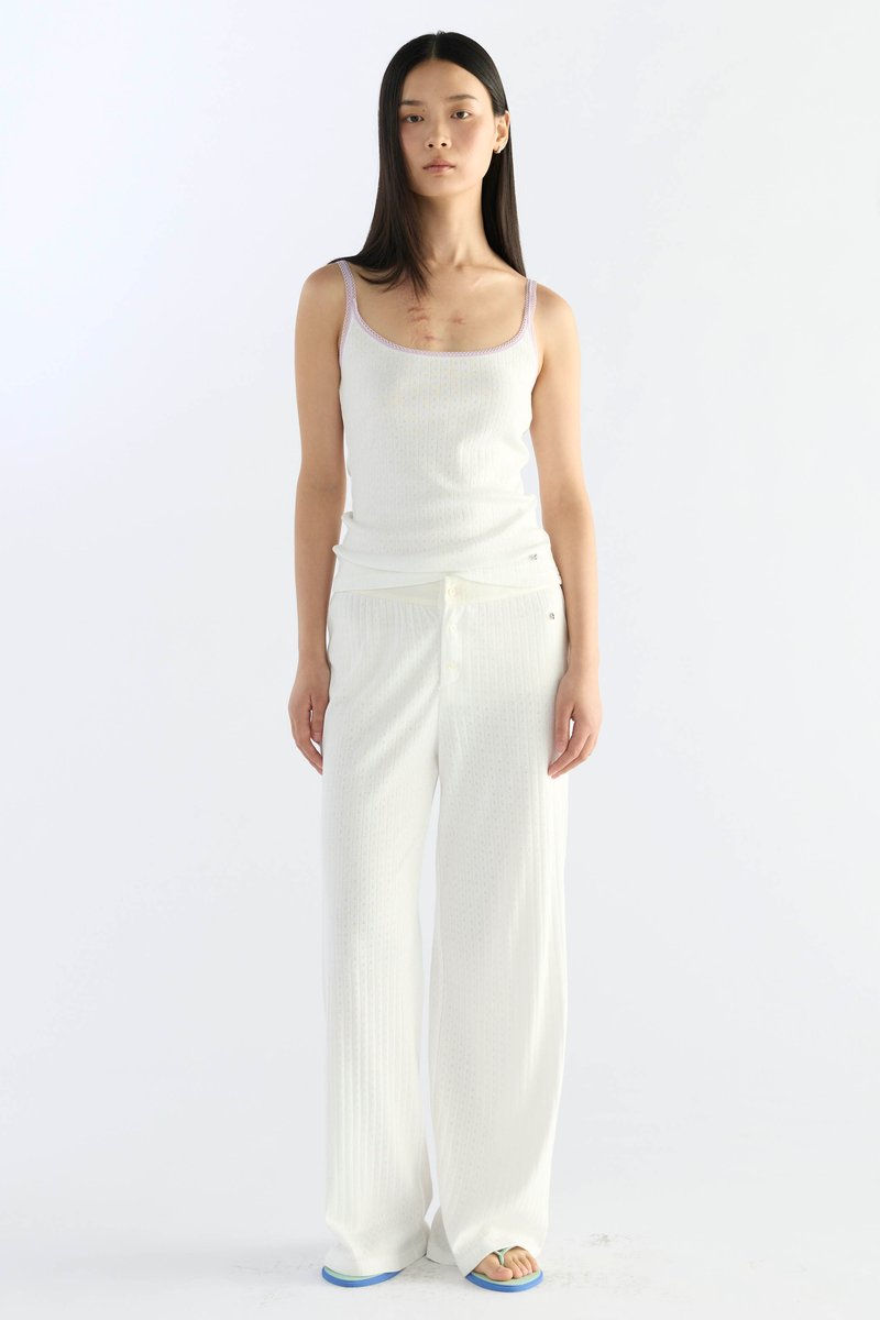 Pointelle Relaxed Pants