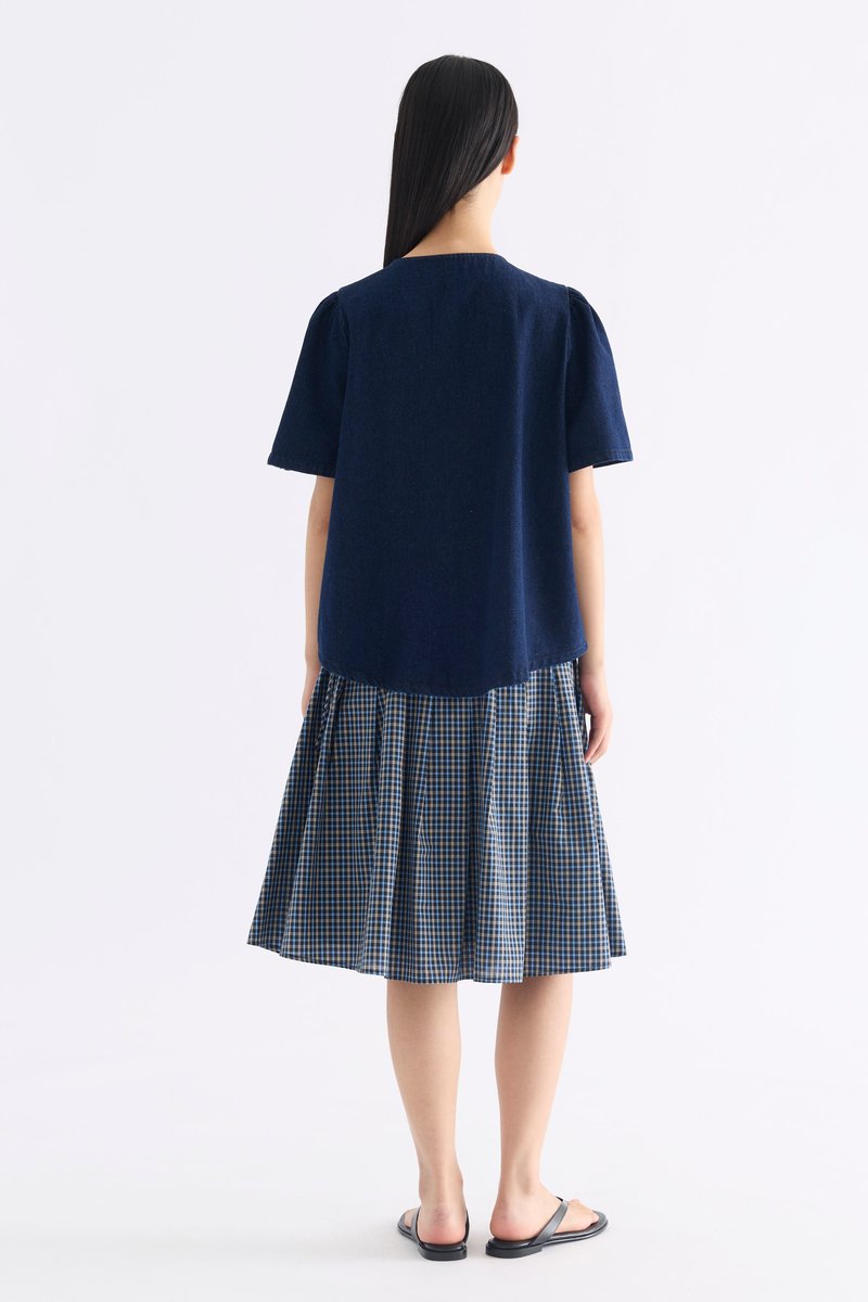 Selene Front-Tie Blouse