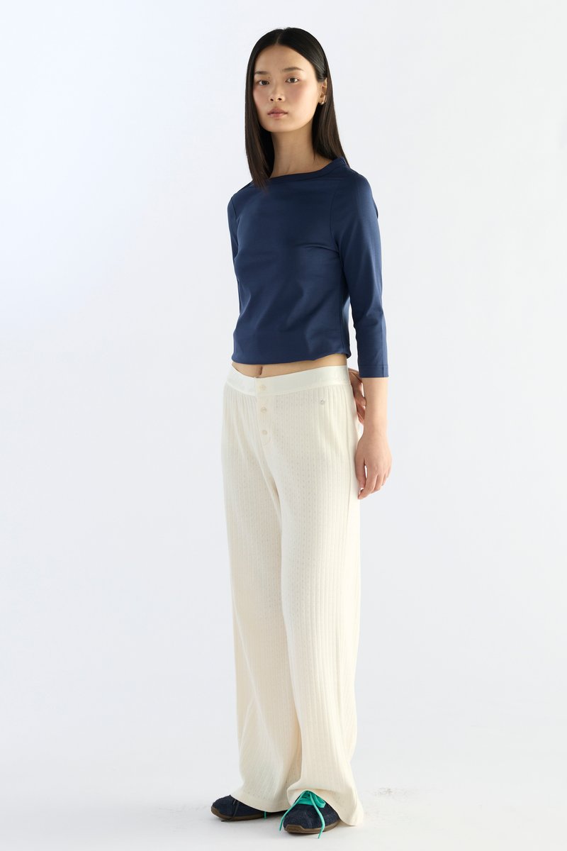Pointelle Relaxed Pants