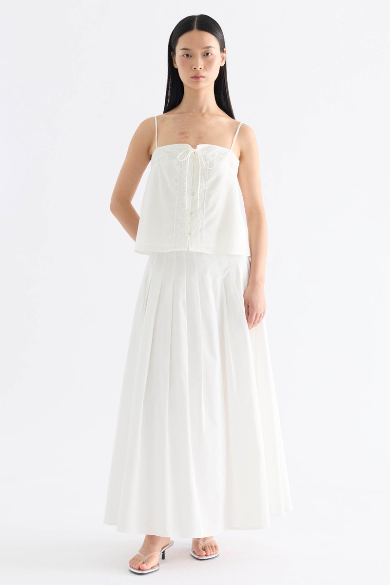 Sonia Pleated Full Skirt