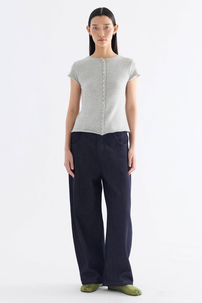 Kelyn Button-Down Knit Top