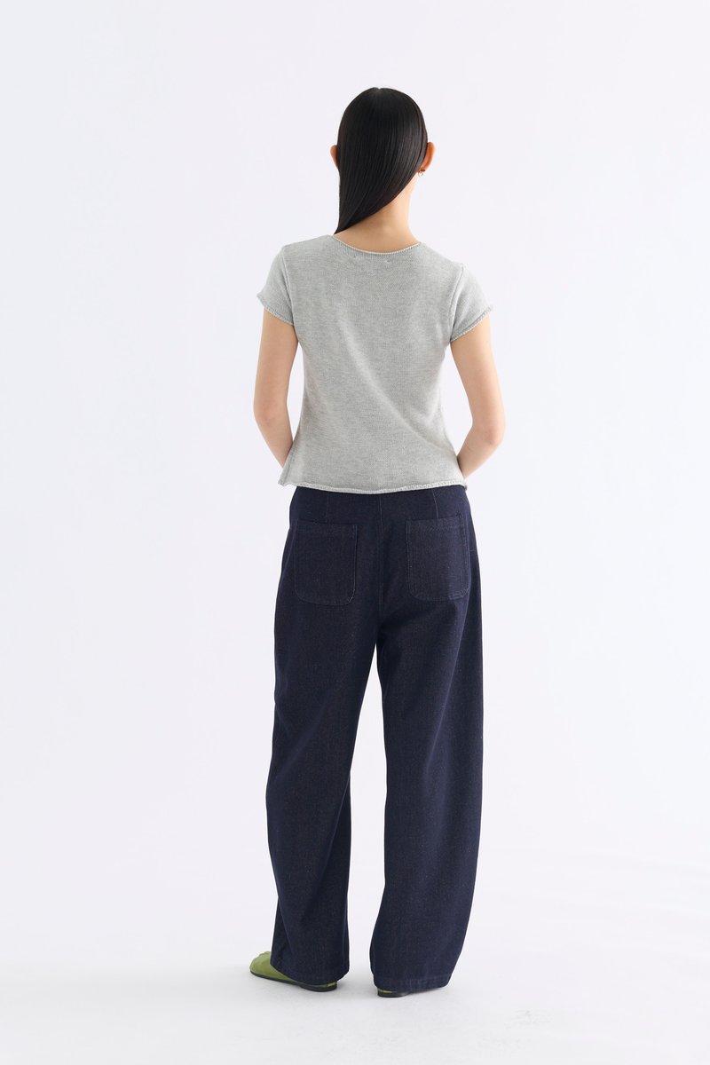 Kelyn Button-Down Knit Top