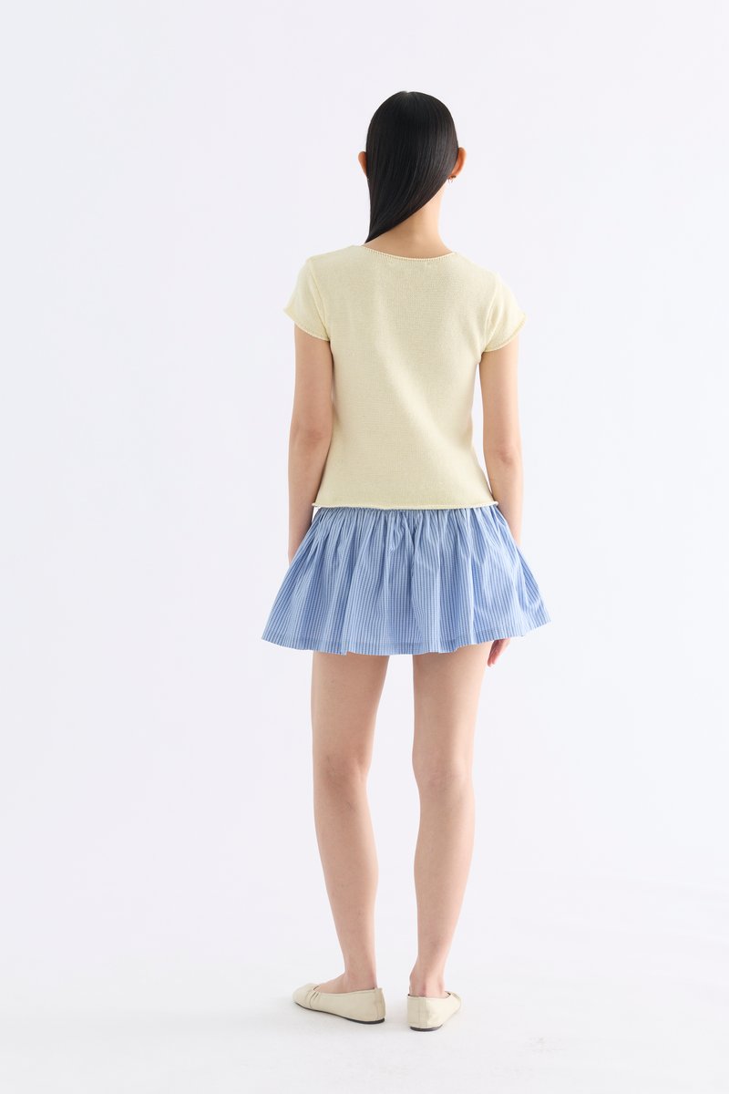 Kelyn Button-Down Knit Top