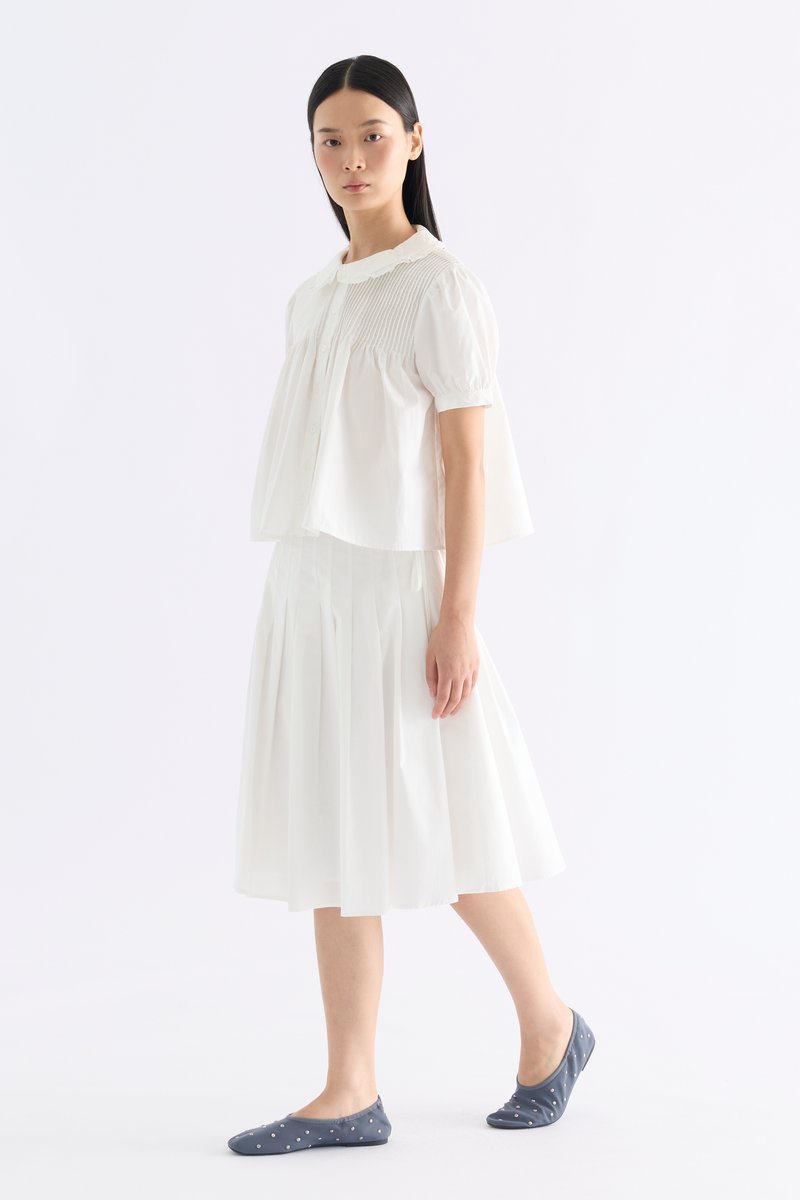 Lavena Pleated Half Skirt