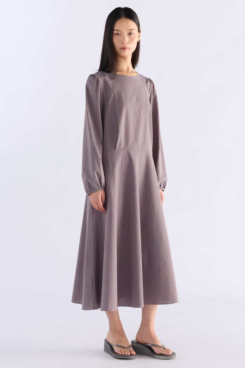 Harriet Long-Sleeve Relaxed Dress