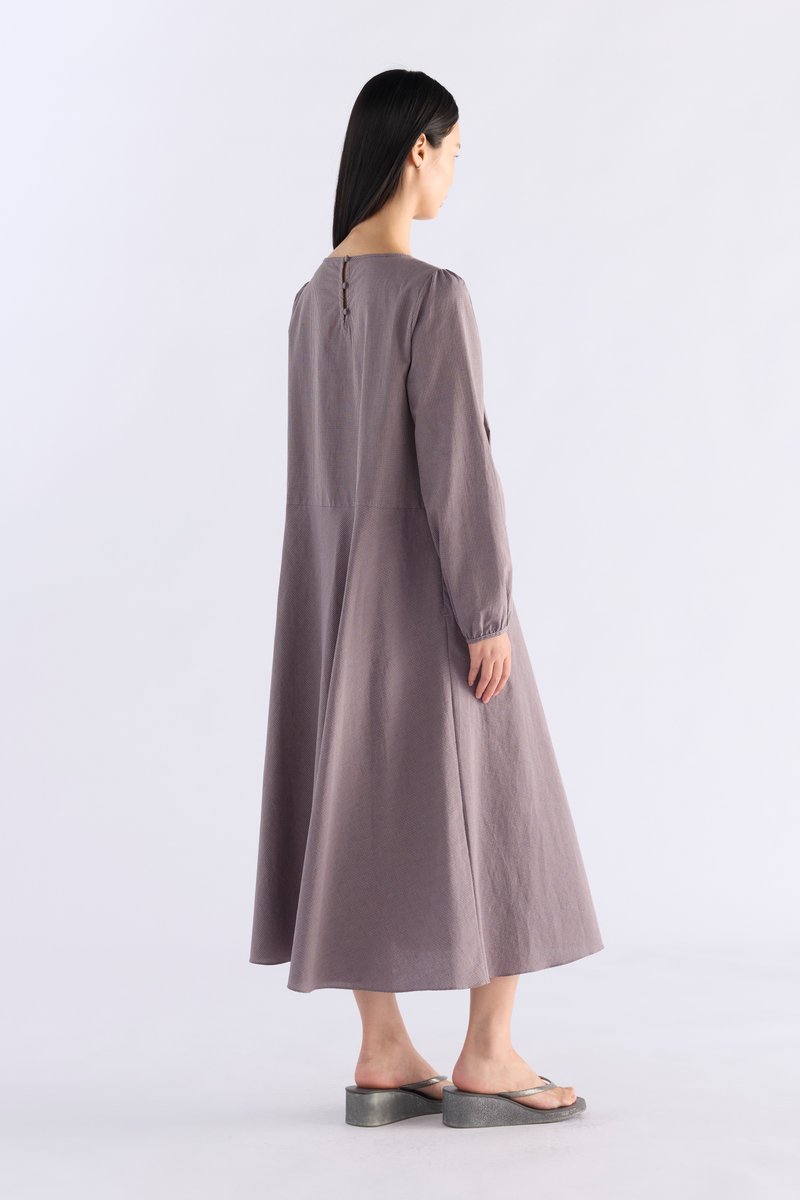 Harriet Long-Sleeve Relaxed Dress