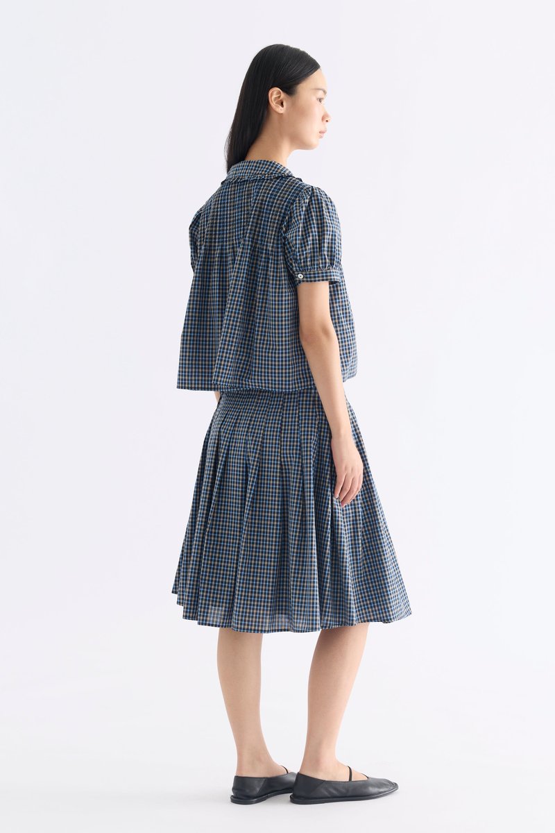 Lavena Pleated Half Skirt