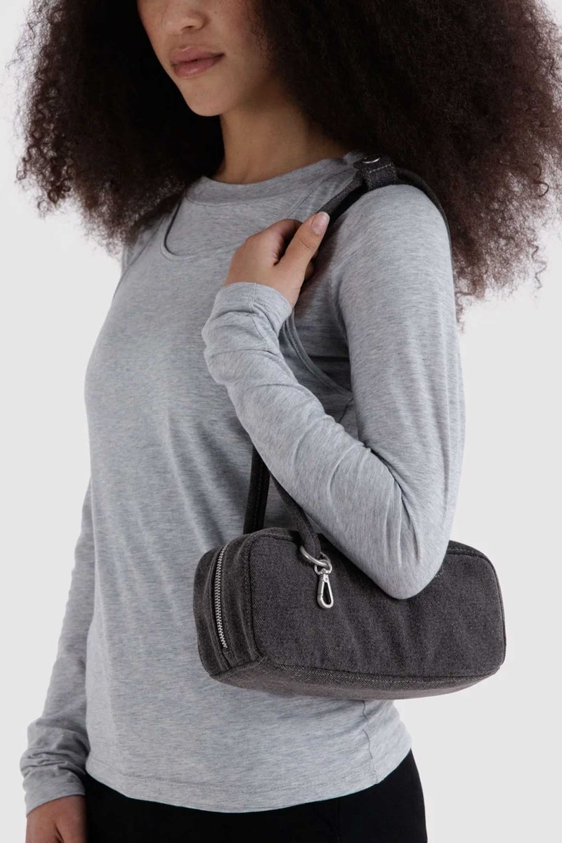 Baggu Small Denim Bowler Bag