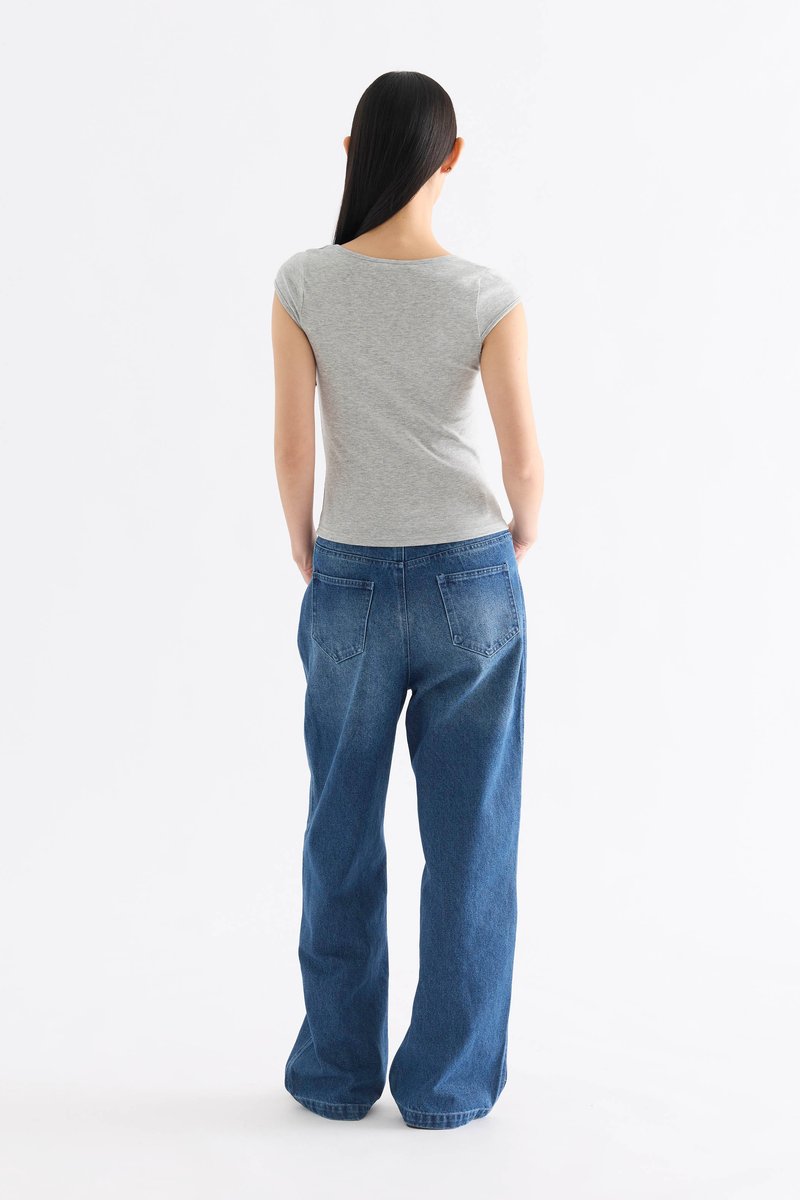 Dion Mid-Rise Straight Leg Jeans